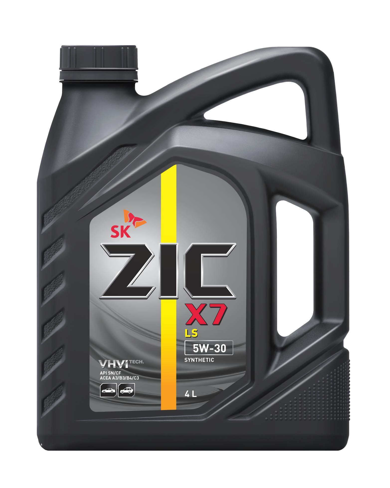 Масло моторное ZIC 5W-30 X7 LS SN C3 синтетическое 229.51 LL-04 dexos2 LOW SAPS *Гт / 5W30