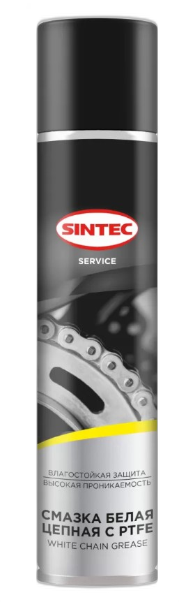Смазка цепная белая Sintec PTFE White Chain Grease