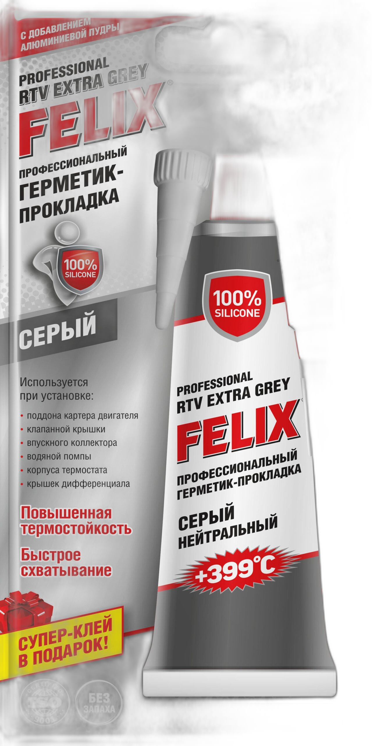 Герметик прокладка Felix серый 40 г