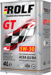 Масло ROLF GT 5W30 A3/B4 SL/CF c жесть