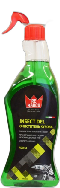 Очиститель кузова Re Marco Insect Del от дорожной пыли и следов насекомых аэрозоль