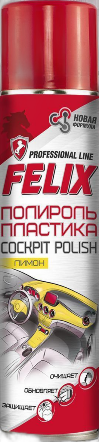 Полироль пластика Felix Лимон .аэрозоль