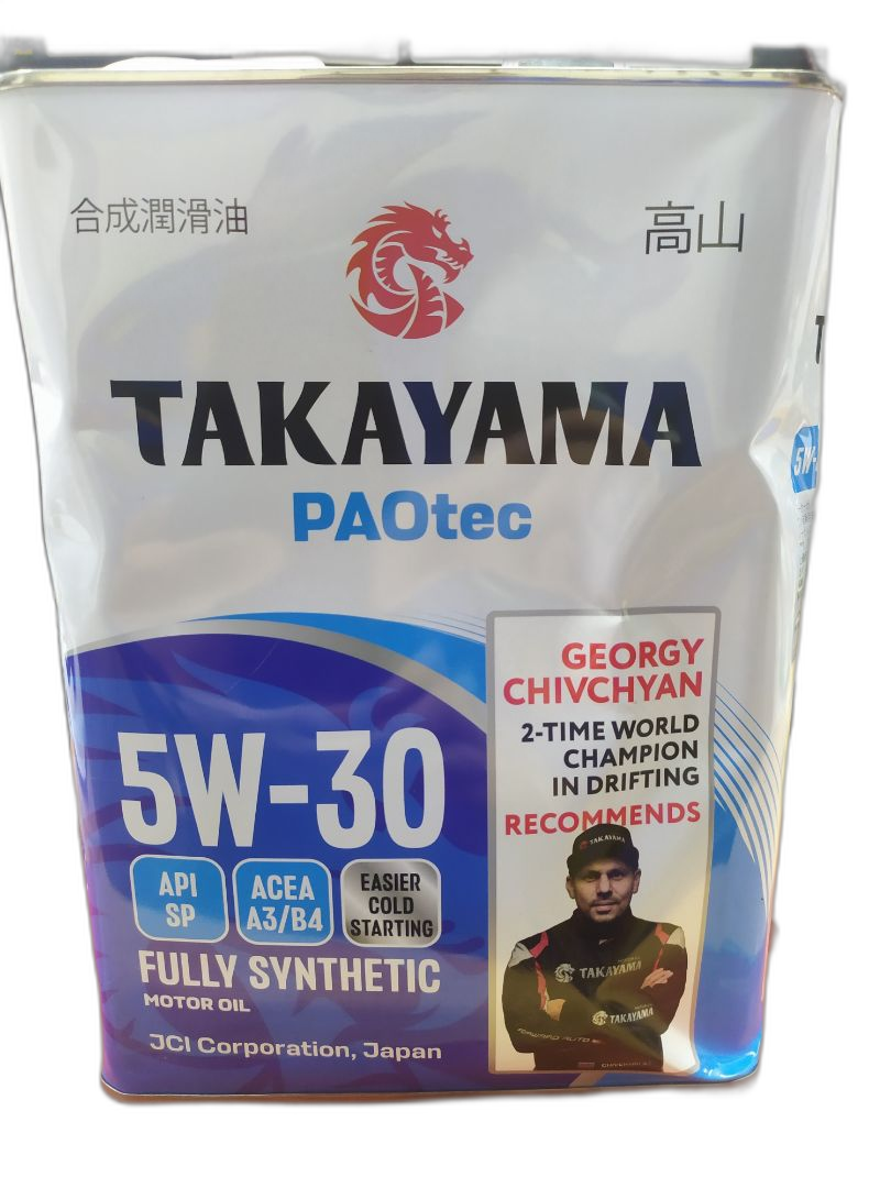 Масло моторное Takayama 5W-30 PAOtec A3/B4 SP синтетическое (металл)